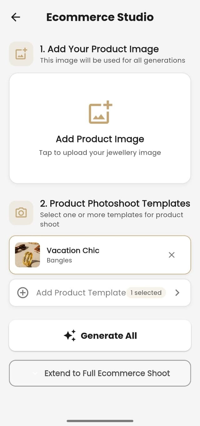 Flash AI - Ecommerce Studio for generating photoshoots